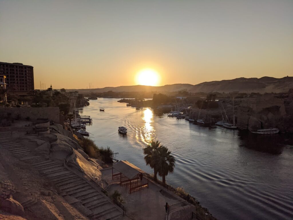 Sunset on the River Nile in Aswan