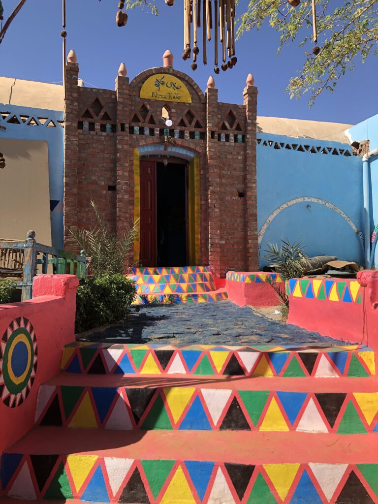 Bright designs at the Nubian Village near Aswan