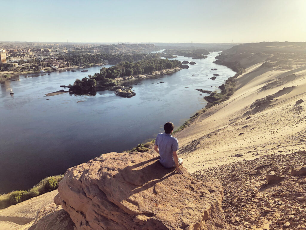 View of the River Nile from Aga Khan Mausoleum