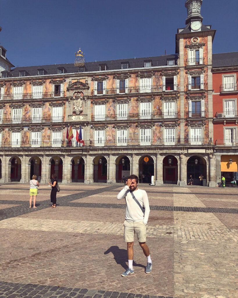 Empty Plaza Mayor, Madrid