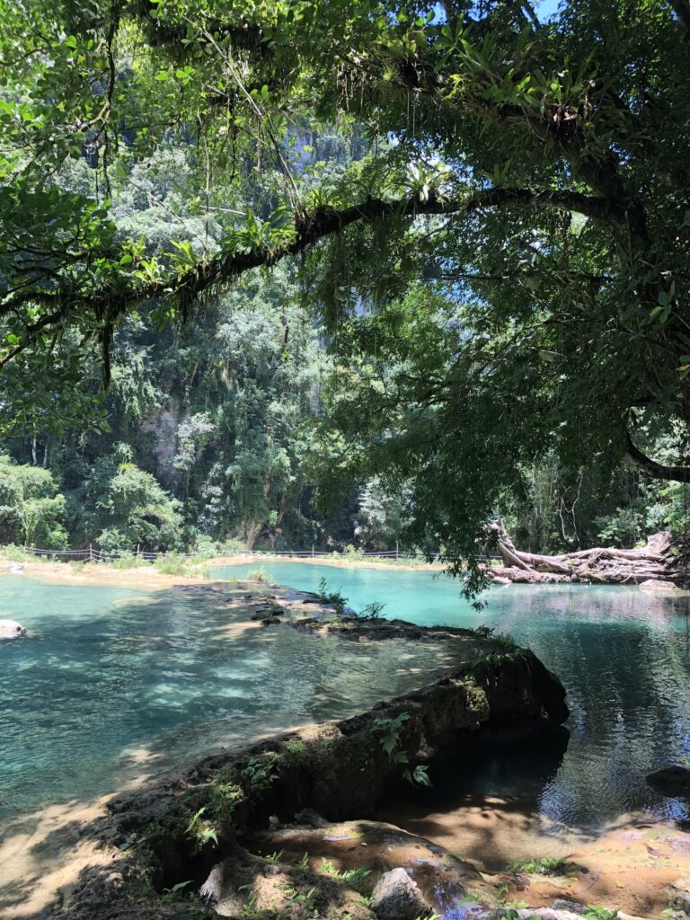 Semuc Champey turquoise waters, autism travel blog