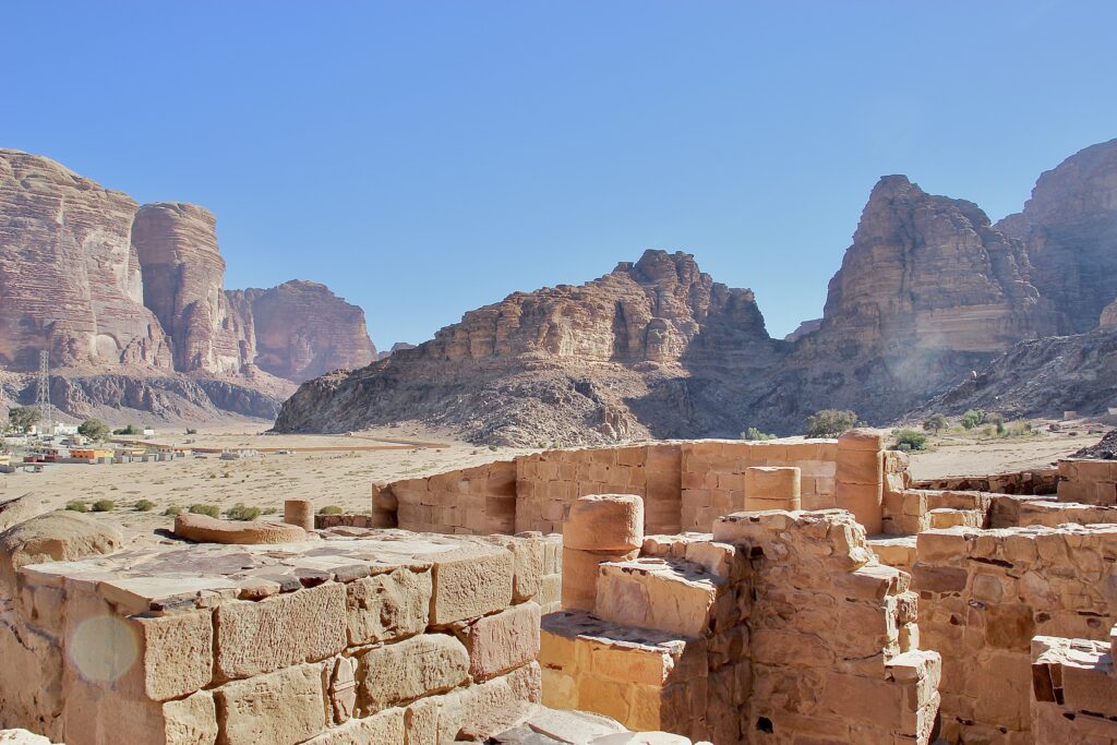 Nabatean Temple ruins, Wadi Rum Village