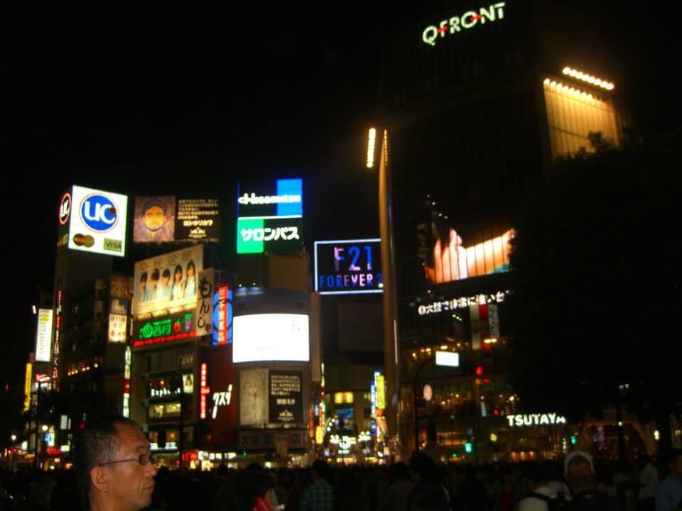 Shibuya Scramble Crossing at night, Tokyo