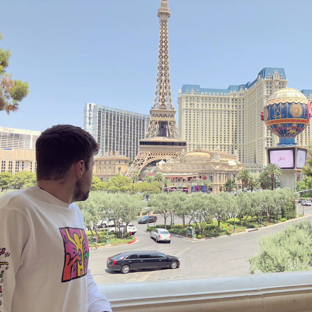 Paris Las Vegas Hotel and Casino from the Bellagio