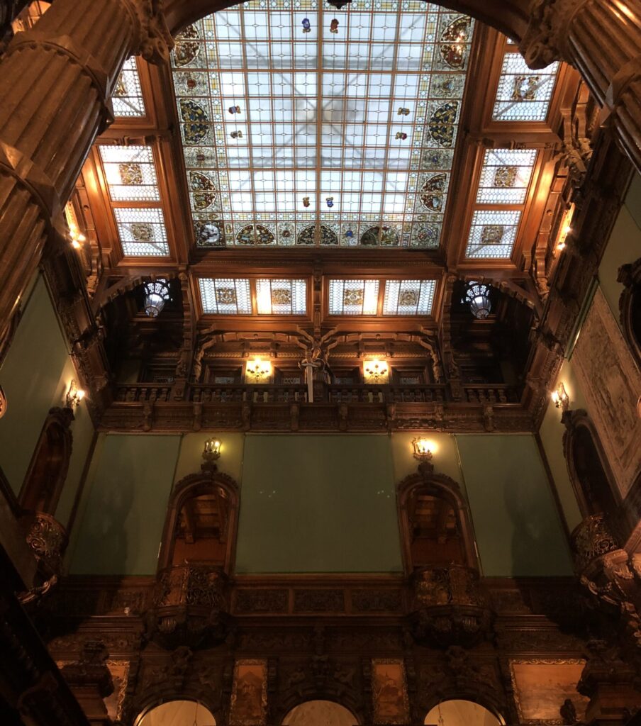 Peles Castle grand hall, autism adventures abroad blog