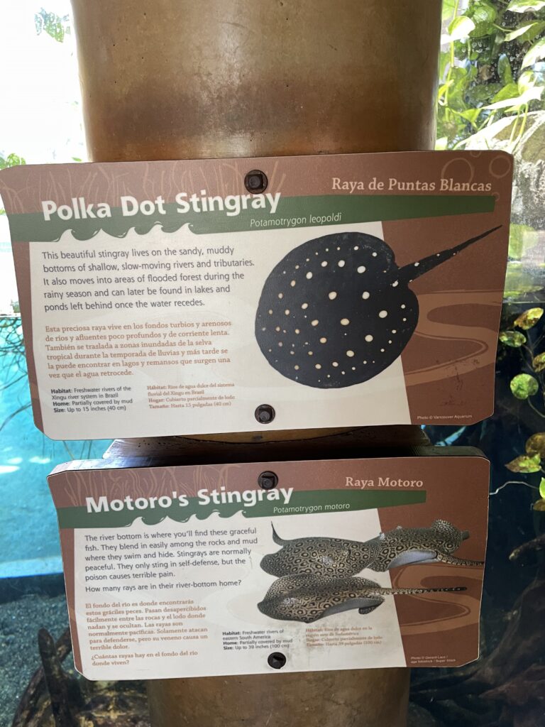 Information Boards at LA Zoo, inclusive tourism