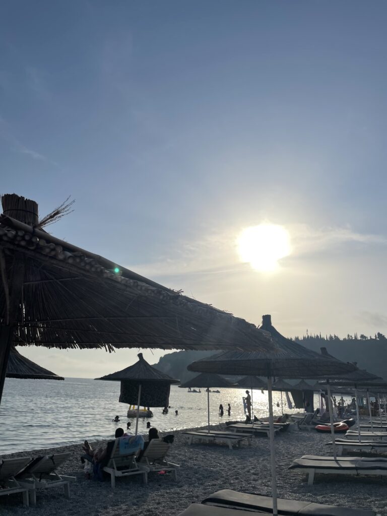Sunset on the Albanian Riviera