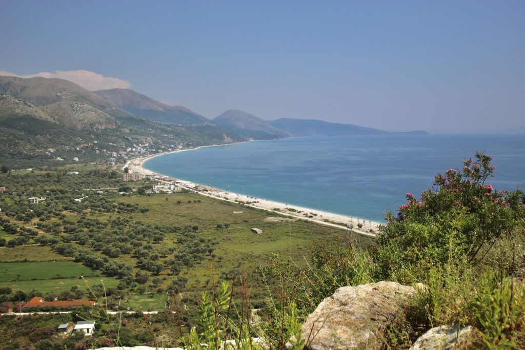panorama of Borsh from vista, neurodiverse travel