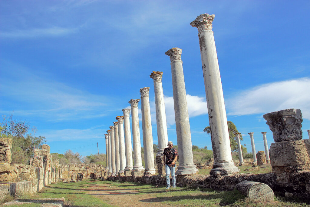 Salamis gymnasium colonnades, Autism Adventures Abroad
