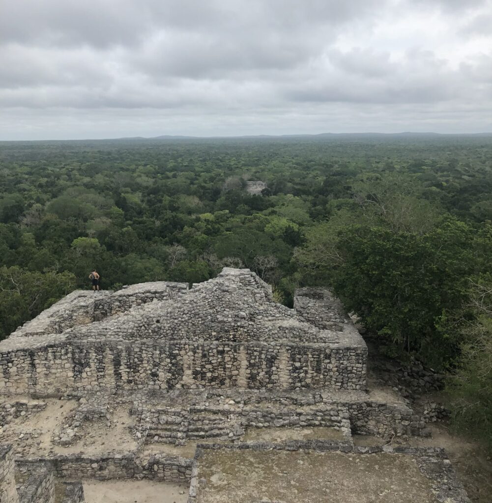 Highest Point in Calakmul, on top of temple pyramid, Alex Stratikis