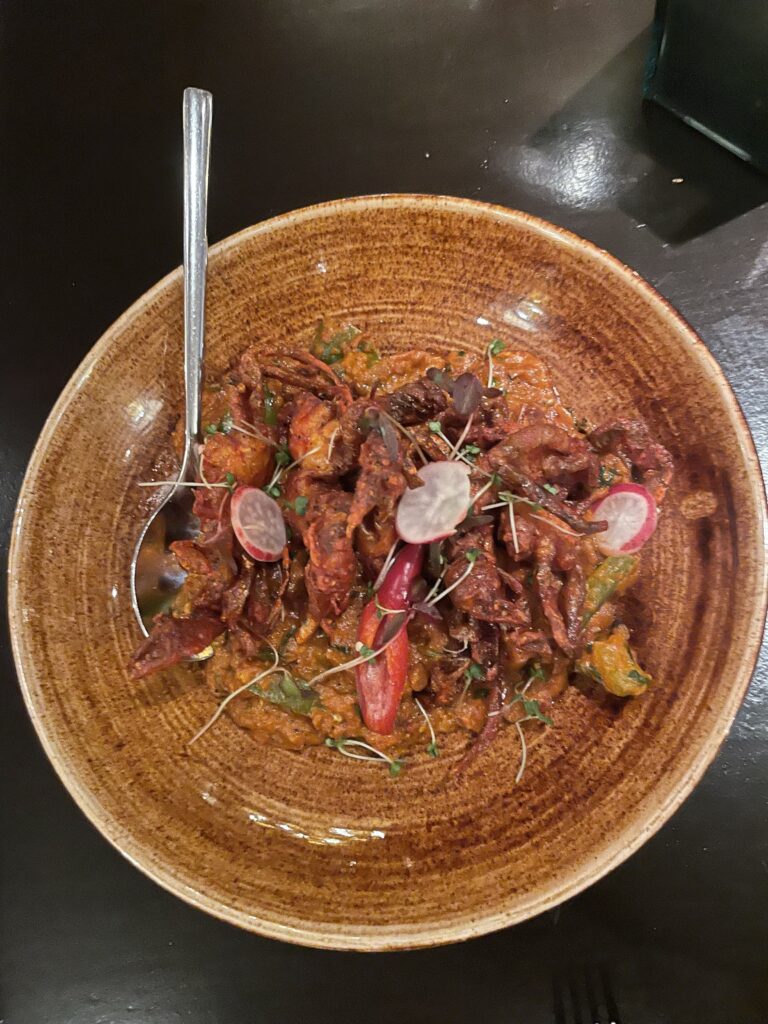 Asha's Indian Bar & Restaurant, Crab Curry, Autism Adventures Abroad