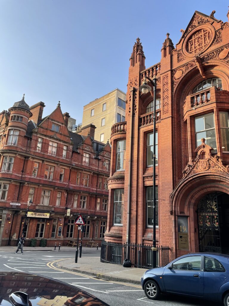 Birmingham red brick buildings, autism travel, Alex Stratikis
