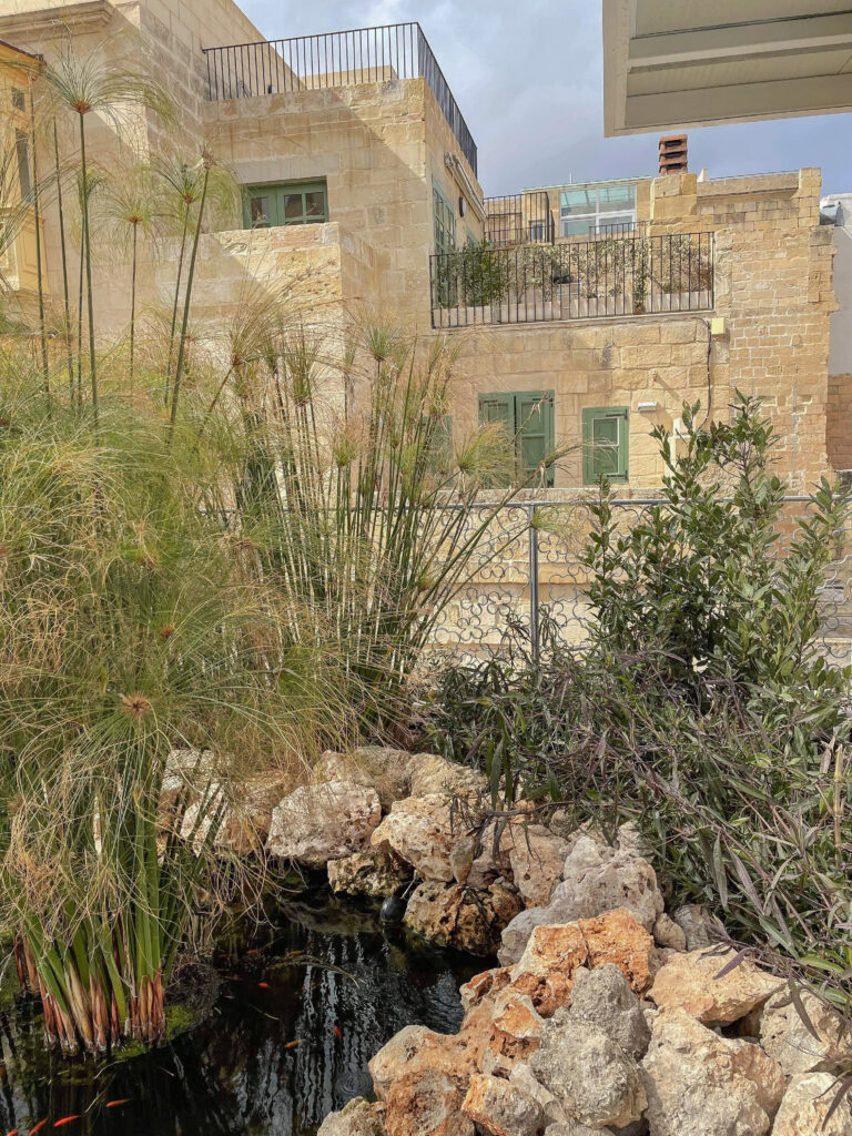 Valletta Design Cluster, Koi Pond Garden, Alex Stratikis