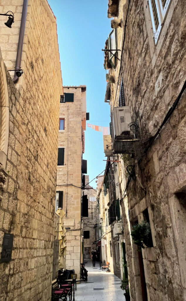 Split back street, old town Croatia, autism consultant