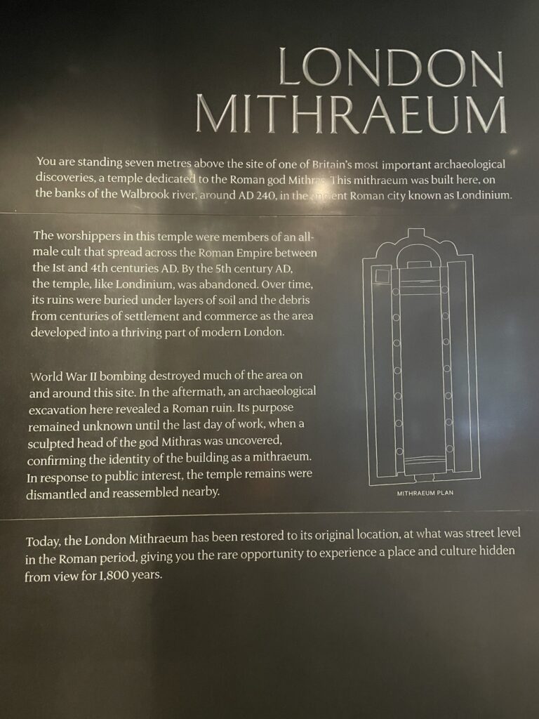 London Mithraeum, autism accessibility, autistic tourism